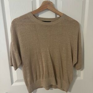 Banana Republic - Beige Crew Knit Sweater/Blouse